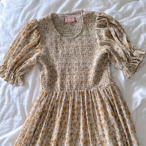 JessaKae Marigold Smocked Dress - maxi